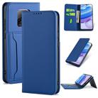 For Xiaomi Redmi 10X 5G Strong Magnetism Shockproof Horizontal Flip Liquid Feel Leather Case with Holder & Card Slots & Wallet(Blue) - 1