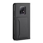 For Xiaomi Redmi 10X Pro 5G Strong Magnetism Shockproof Horizontal Flip Liquid Feel Leather Case with Holder & Card Slots & Wallet(Black) - 3