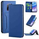 For Xiaomi Redmi 10X Pro 5G Strong Magnetism Shockproof Horizontal Flip Liquid Feel Leather Case with Holder & Card Slots & Wallet(Blue) - 1