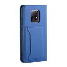 For Xiaomi Redmi 10X Pro 5G Strong Magnetism Shockproof Horizontal Flip Liquid Feel Leather Case with Holder & Card Slots & Wallet(Blue) - 3