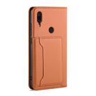 For Xiaomi Redmi Note 7 / 7 Pro / 7S Strong Magnetism Shockproof Horizontal Flip Liquid Feel Leather Case with Holder & Card Slots & Wallet(Brown) - 3