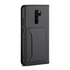 For Xiaomi Redmi Note 8 Pro Strong Magnetism Shockproof Horizontal Flip Liquid Feel Leather Case with Holder & Card Slots & Wallet(Black) - 3