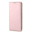 For Xiaomi Redmi Note 8 Pro Strong Magnetism Shockproof Horizontal Flip Liquid Feel Leather Case with Holder & Card Slots & Wallet(Rose Gold) - 1