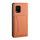 For Xiaomi Mi 10 Lite / 10 Youth 5G Strong Magnetism Shockproof Horizontal Flip Liquid Feel Leather Case with Holder & Card Slots & Wallet(Brown) - 3