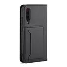 For Xiaomi Mi 9 Pro Strong Magnetism Shockproof Horizontal Flip Liquid Feel Leather Case with Holder & Card Slots & Wallet(Black) - 3