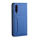 For Xiaomi Mi 9 Pro Strong Magnetism Shockproof Horizontal Flip Liquid Feel Leather Case with Holder & Card Slots & Wallet(Blue) - 3