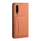 For Xiaomi Mi 9 Pro Strong Magnetism Shockproof Horizontal Flip Liquid Feel Leather Case with Holder & Card Slots & Wallet(Brown) - 3