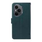 For Honor 400 Pro Global 160.8mm Adorable Cat Embossed Pattern Flip Leather Phone Case(Dark Green) - 3