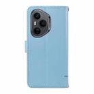 For Honor 400 Pro Global 160.8mm Adorable Cat Embossed Pattern Flip Leather Phone Case(Sky Blue) - 3