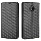 For Nokia C10 / Nokia C20 Cubic Grid Texture Flip Leather Phone Case(Black) - 2