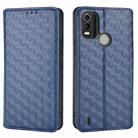For Nokia C21 Plus Cubic Grid Texture Flip Leather Phone Case(Blue) - 2