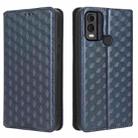 For Nokia C22 Cubic Grid Texture Flip Leather Phone Case(Blue) - 2