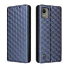 For Nokia C110 Cubic Grid Texture Flip Leather Phone Case(Blue) - 2