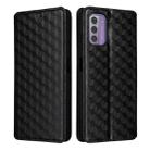 For Nokia C300 Cubic Grid Texture Flip Leather Phone Case(Black) - 2