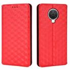 For Nokia G10 / Nokia G20 Cubic Grid Texture Flip Leather Phone Case(Red) - 2