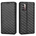 For Nokia G11 / Nokia G21 Cubic Grid Texture Flip Leather Phone Case(Black) - 2