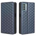 For Nokia G22 Cubic Grid Texture Flip Leather Phone Case(Blue) - 2
