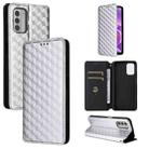 For Nokia G42 / Nokia G310 Cubic Grid Texture Flip Leather Phone Case(Silver) - 1