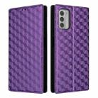 For Nokia G42 / Nokia G310 Cubic Grid Texture Flip Leather Phone Case(Purple) - 2
