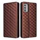 For Nokia G42 / Nokia G310 Cubic Grid Texture Flip Leather Phone Case(Brown) - 2