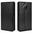 For Nokia G300 Cubic Grid Texture Flip Leather Phone Case(Black) - 2