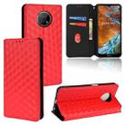 For Nokia G300 Cubic Grid Texture Flip Leather Phone Case(Red) - 1