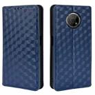 For Nokia G300 Cubic Grid Texture Flip Leather Phone Case(Blue) - 2
