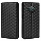 For Nokia X10 / X20 / X100 Cubic Grid Texture Flip Leather Phone Case(Black) - 2