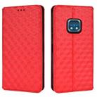 For Nokia XR20 Cubic Grid Texture Flip Leather Phone Case(Red) - 2