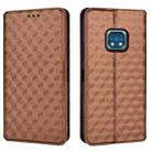For Nokia XR20 Cubic Grid Texture Flip Leather Phone Case(Brown) - 2