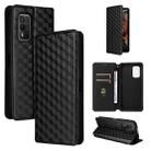 For Nokia XR21 Cubic Grid Texture Flip Leather Phone Case(Black) - 1