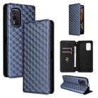 For Nokia XR21 Cubic Grid Texture Flip Leather Phone Case(Blue) - 1