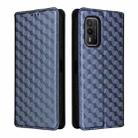 For Nokia XR21 Cubic Grid Texture Flip Leather Phone Case(Blue) - 2