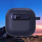 For AirPods 4 Starry Texture Lock Buckle Shockproof Earphones Case(Dark Blue) - 2