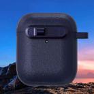 For AirPods 1 & 2 Starry Texture Lock Buckle Shockproof Earphones Case(Dark Blue) - 2