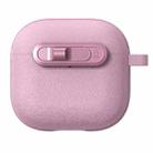 For AirPods 3 Starry Texture Lock Buckle Shockproof Earphones Case(Pink) - 1