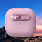 For AirPods 3 Starry Texture Lock Buckle Shockproof Earphones Case(Pink) - 2