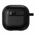 For AirPods 3 Starry Texture Lock Buckle Shockproof Earphones Case(Black) - 1