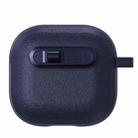 For AirPods 3 Starry Texture Lock Buckle Shockproof Earphones Case(Dark Blue) - 1