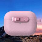 For AirPods Pro Starry Texture Lock Buckle Shockproof Earphones Case(Pink) - 2
