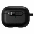 For AirPods Pro 2 Starry Texture Lock Buckle Shockproof Earphones Case(Black) - 1