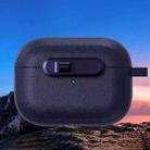 For AirPods Pro 2 Starry Texture Lock Buckle Shockproof Earphones Case(Dark Blue) - 2