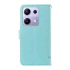 For Xiaomi Poco M6 Pro 4G Global Adorable Cat Embossed Pattern Flip Leather Phone Case(Green) - 3