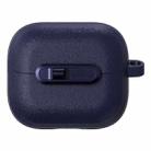 For Samsung Galaxy Buds3 / Buds3 Pro Starry Texture Lock Buckle Shockproof Earphones Case(Dark Blue) - 1