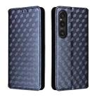 For Sony Xperia 1 VI Cubic Grid Texture Flip Leather Phone Case(Blue) - 2
