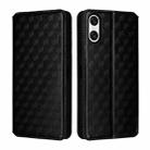 For Sony Xperia 10 VI Cubic Grid Texture Flip Leather Phone Case(Black) - 2