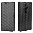 For Sony Xperia Pro-I Cubic Grid Texture Flip Leather Phone Case(Black) - 2