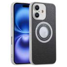 For iPhone 16 Plus Glitter Lens MagSafe Magnetic Phone Case(Black) - 1