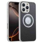 For iPhone 16 Pro Glitter Lens MagSafe Magnetic Phone Case(Black) - 1