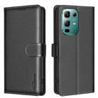 For Infinix Note 50X 5G Litchi Texture RFID Anti-theft Leather Phone Case(Black) - 1